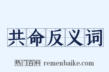 共命反义词是什么意思的图片
